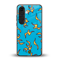 lil flames on blue back phone cover | glass case for samsung galaxy s24