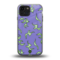 lil flames on purple back phone cover | glass case for iphone 13 mini