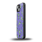lil flames on purple back phone cover | glass case for iphone 13 mini