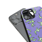 lil flames on purple back phone cover | glass case for iphone 13 pro