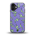 lil flames on purple back phone cover | glass case for iphone 16