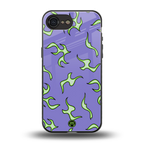 lil flames on purple back phone cover | glass case for iphone 16e