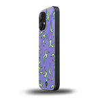 lil flames on purple back phone cover | glass case for nothing phone 2