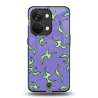 lil flames on purple back phone cover | glass case for oneplus nord 3