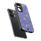 lil flames on purple back phone cover | glass case for oneplus nord 3
