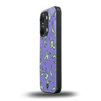 lil flames on purple back phone cover | glass case for oneplus nord 3