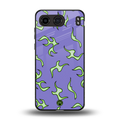 lil flames on purple back phone cover | glass case for oneplus nord 4
