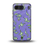 lil flames on purple back phone cover | glass case for oneplus nord 4