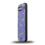 lil flames on purple back phone cover | glass case for oneplus nord 4