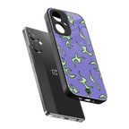lil flames on purple back phone cover | glass case for oneplus nord ce 3
