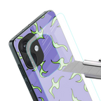 lil flames on purple back phone cover | glass case for oneplus nord ce 3