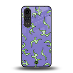 lil flames on purple back phone cover | glass case for oneplus nord ce 4 lite