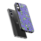 lil flames on purple back phone cover | glass case for oneplus nord ce 4 lite