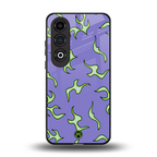lil flames on purple back phone cover | glass case for oneplus nord ce 4