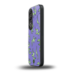 lil flames on purple back phone cover | glass case for oneplus nord ce 4