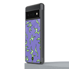 lil flames on purple back phone cover | glass case for google pixel 6 pro
