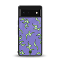 lil flames on purple back phone cover | glass case for Google Pixel 6A