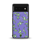 lil flames on purple back phone cover | glass case for Google Pixel 6A