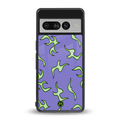 lil flames on purple back phone cover | glass case for google pixel 7 pro