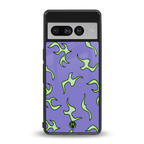 lil flames on purple back phone cover | glass case for google pixel 7 pro