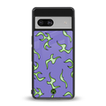 lil flames on purple back phone cover | glass case for Google Pixel 7