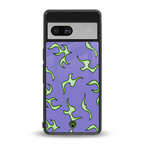 lil flames on purple back phone cover | glass case for Google Pixel 7