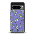 lil flames on purple back phone cover | glass case for google pixel 8 pro