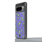 lil flames on purple back phone cover | glass case for google pixel 8 pro