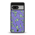 lil flames on purple back phone cover | glass case for Google Pixel 8
