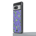 lil flames on purple back phone cover | glass case for Google Pixel 8