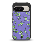 lil flames on purple back phone cover | glass case for google pixel 9