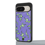 lil flames on purple back phone cover | glass case for google pixel 9