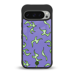 lil flames on purple back phone cover | glass case for google pixel 9 pro