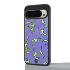 lil flames on purple back phone cover | glass case for google pixel 9 pro