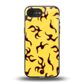 lil flames on yellow back phone cover | glass case for iphone 16e