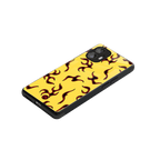 lil flames on yellow back phone cover | glass case for nothing phone 2