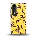 lil flames on yellow back phone cover | glass case for oneplus nord ce 4