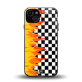 lil flames wild mode back phone cover | glass case for iphone 13