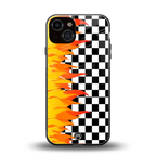 lil flames wild mode back phone cover | glass case for iphone 13