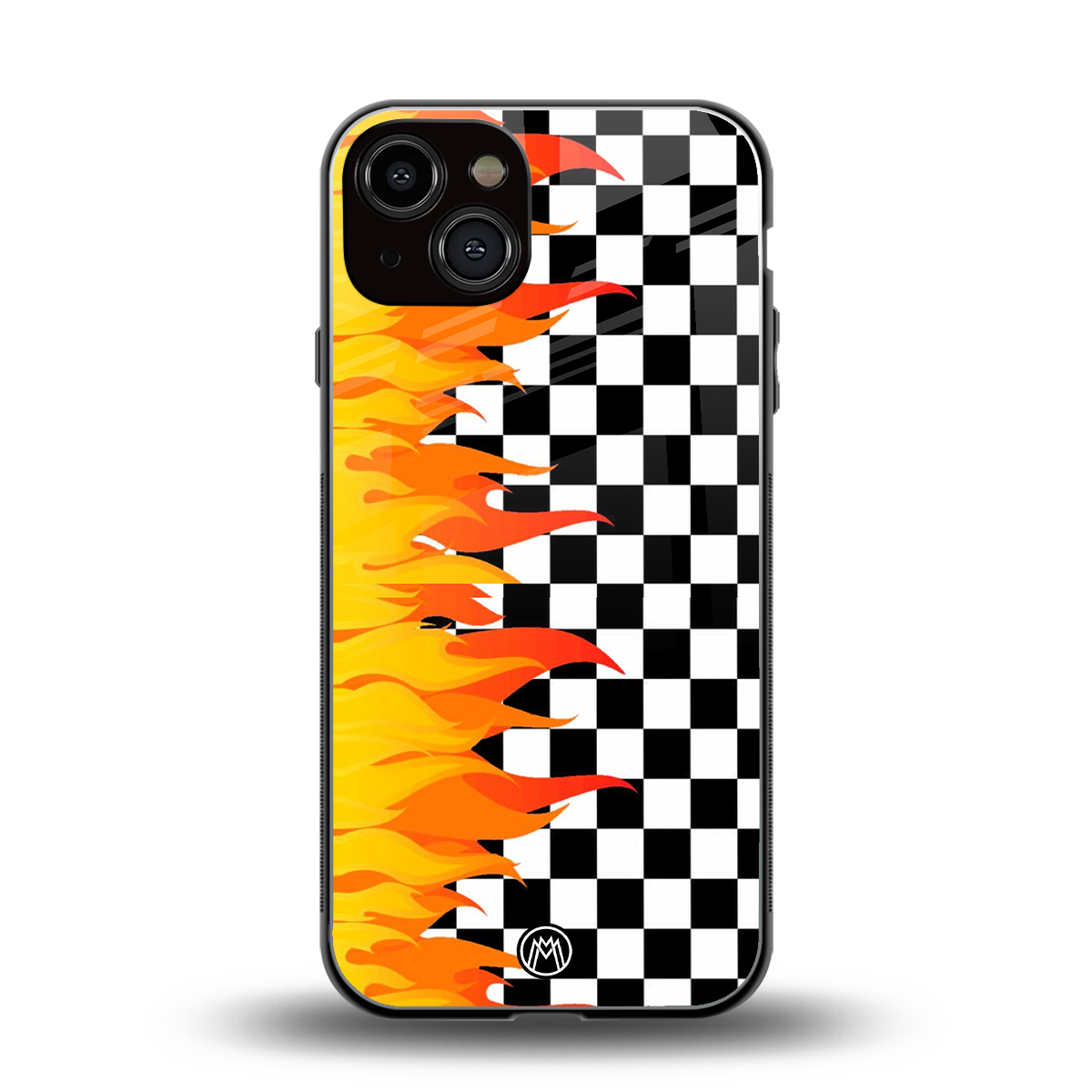 lil flames wild mode back phone cover | glass case for iphone 13