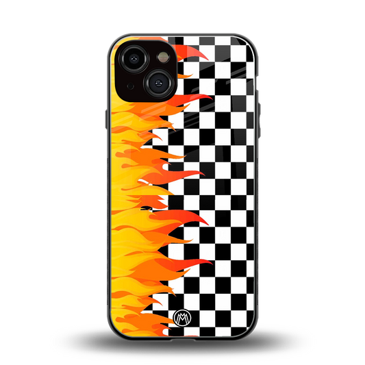 lil flames wild mode back phone cover | glass case for iphone 13
