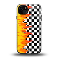 lil flames wild mode back phone cover | glass case for iphone 14 plus