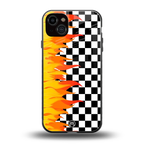lil flames wild mode back phone cover | glass case for iphone 14 plus