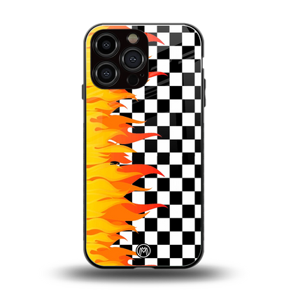 lil flames wild mode back phone cover | glass case for iphone 14 pro max