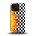 lil flames wild mode back phone cover | glass case for iphone 14 pro
