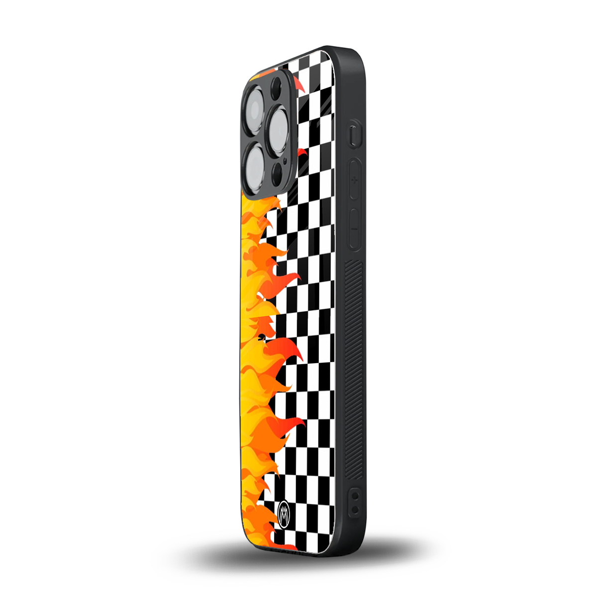 lil flames wild mode back phone cover | glass case for iphone 14 pro