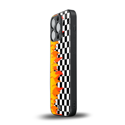 lil flames wild mode back phone cover | glass case for iphone 14 pro