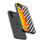 lil flames wild mode back phone cover | glass case for iphone 16