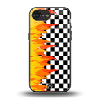 lil flames wild mode back phone cover | glass case for iphone 16e