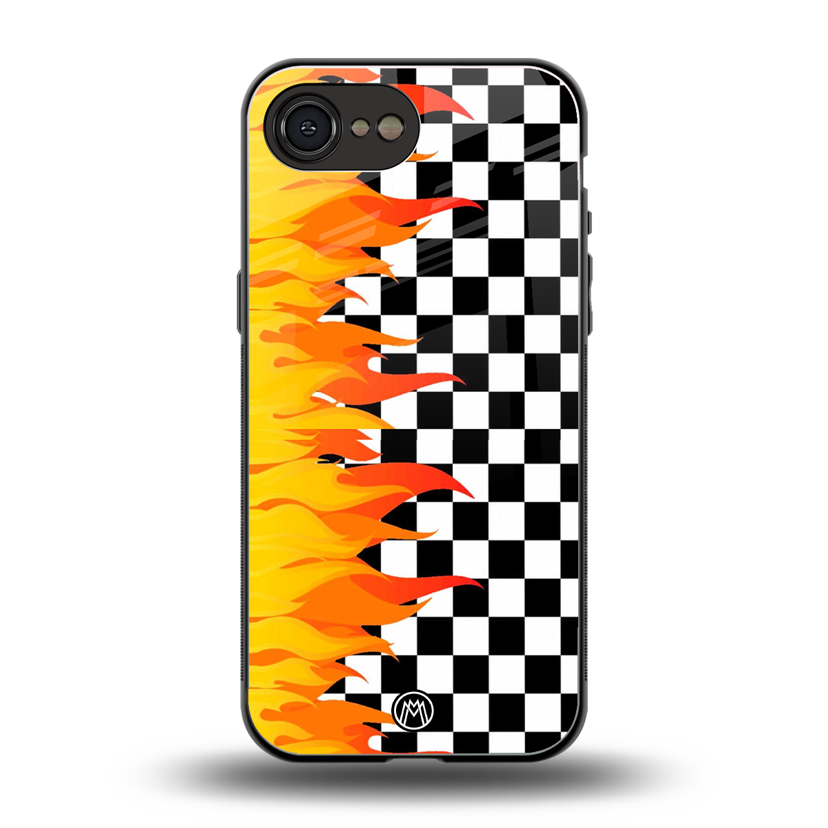 lil flames wild mode back phone cover | glass case for iphone 16e